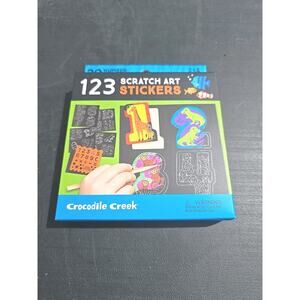 13015 Crocodile Creek Scratch Art 1 2 3 Stickers Stencil Stylus Fun Way To Learn